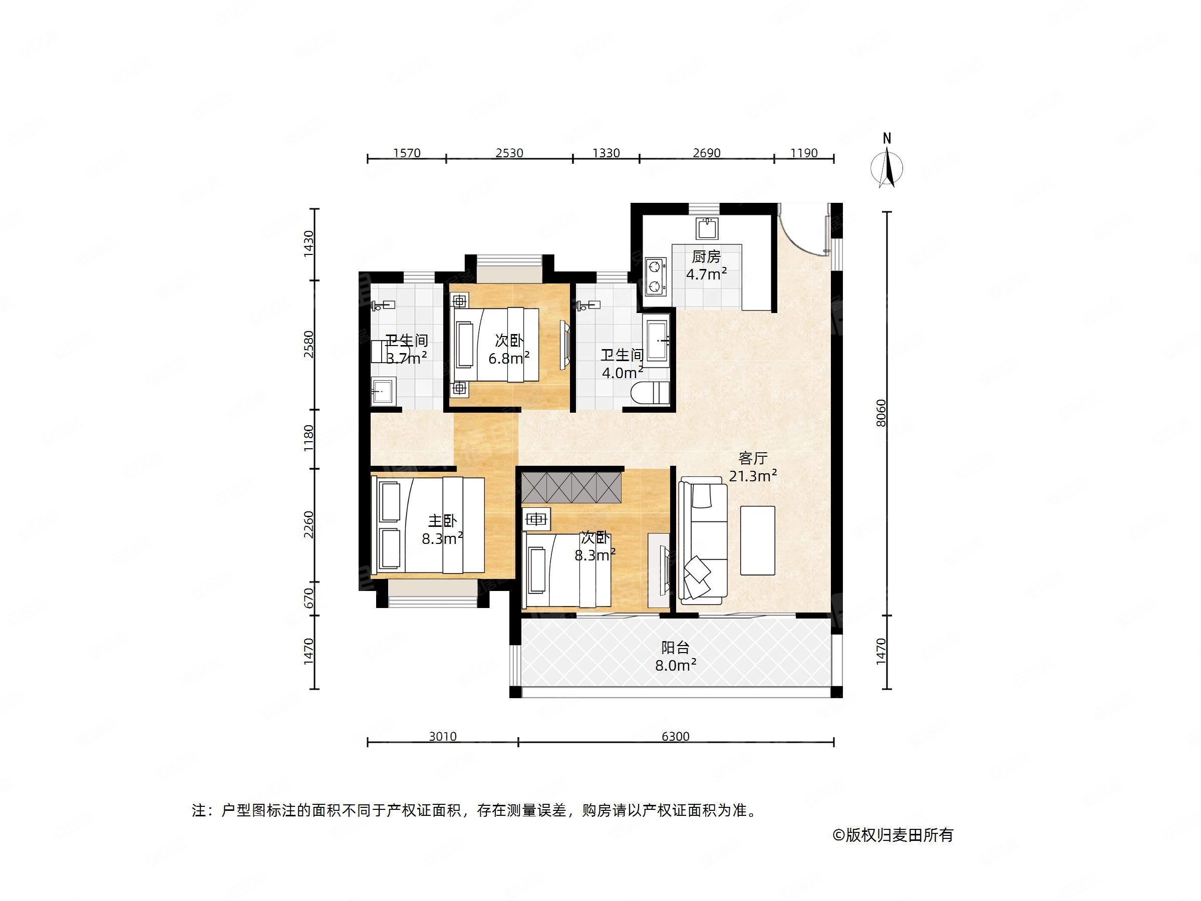 白湖亭万达附近融侨端头户型88平纯商品房小区
