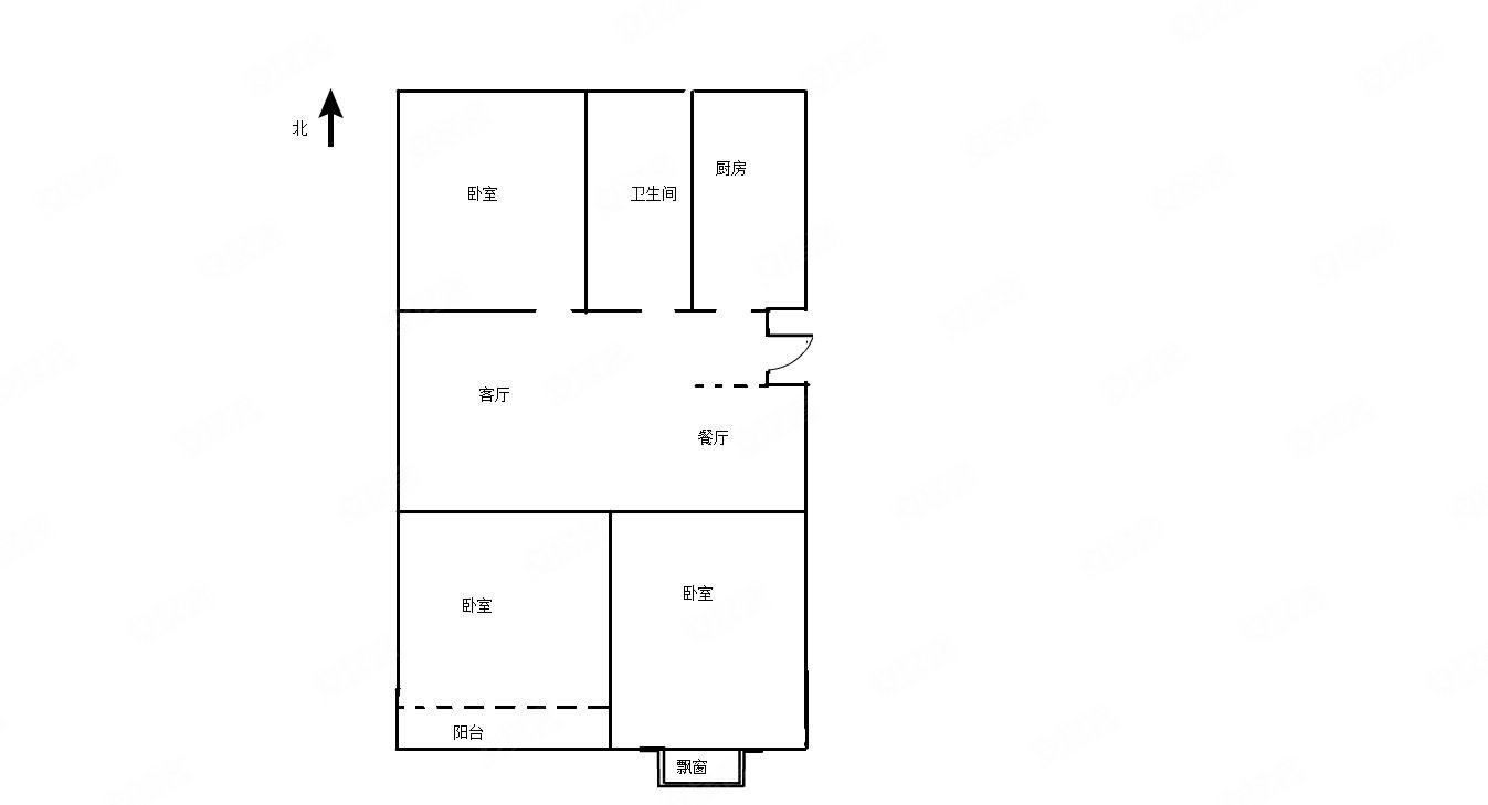金辉华府3室2厅1卫99.5㎡南北59.8万