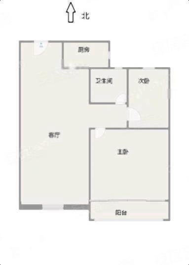 正和景园2室1厅1卫76.16㎡南北97.8万