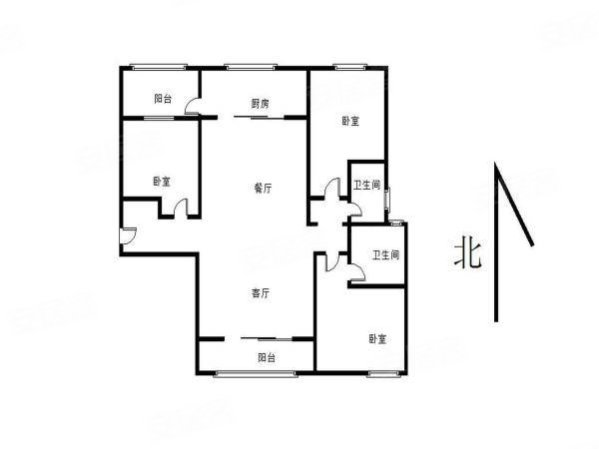 碧桂园(公寓住宅)3室2厅2卫128㎡南北70万