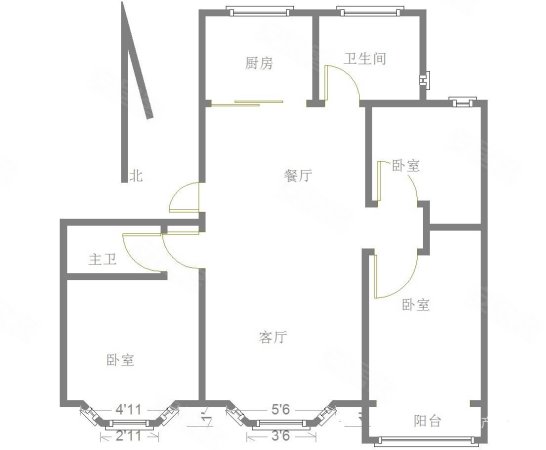 济宁人文嘉园3室2厅2卫143.17㎡南北125万