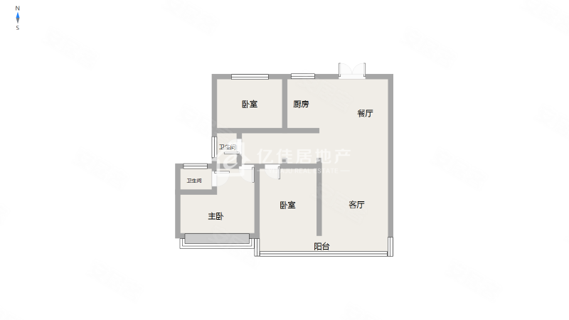 公园首府3室2厅2卫133.4㎡南北71万