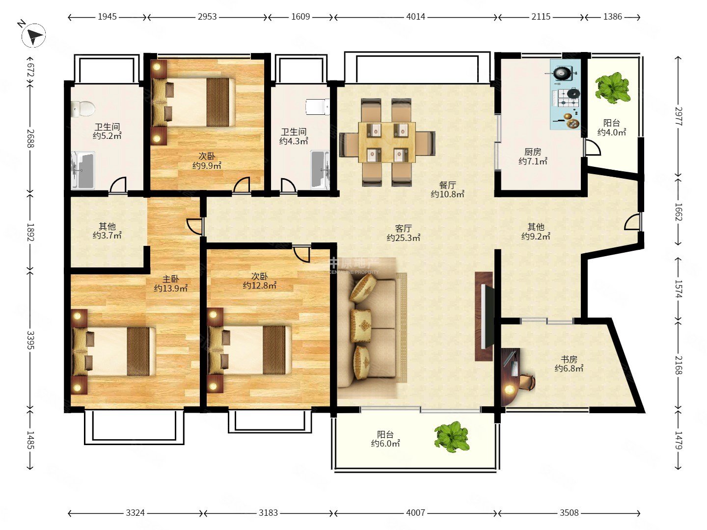 半岛城邦花园三期精装四房海景房