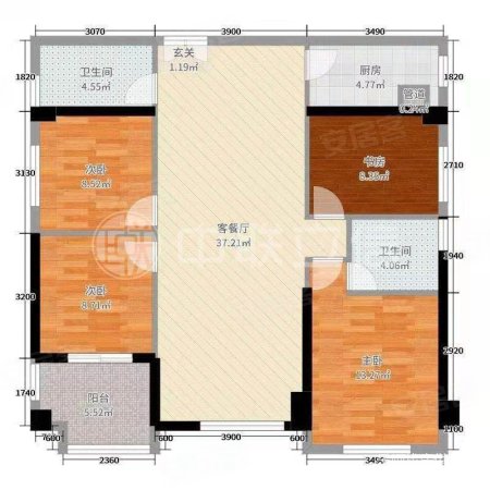 泰禾名城 南北通透 无遮挡 采光充足 0公摊