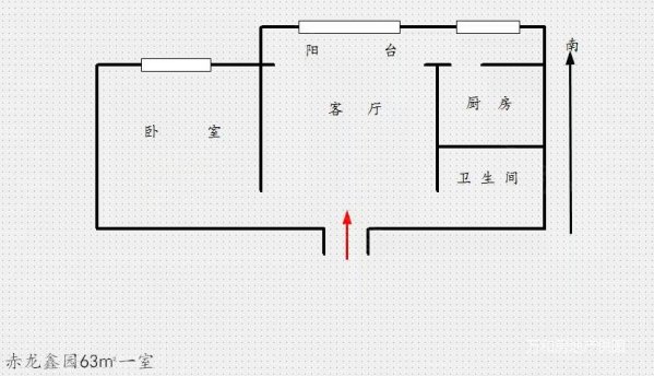 泉集里小区1室1厅1卫50㎡南37万