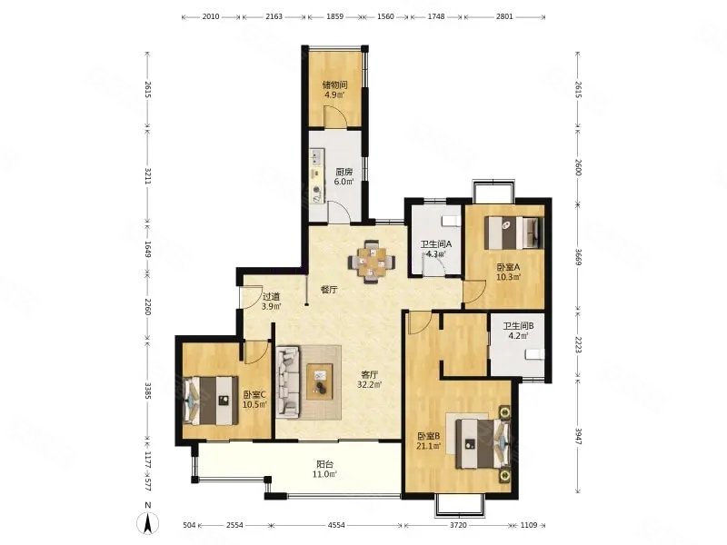 玲珑湾诚意出售通透三房141平3室2厅2卫随买随住