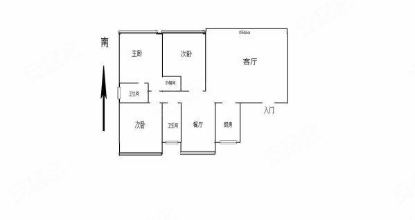 蓝光雍锦园3室2厅2卫141.46㎡南215万