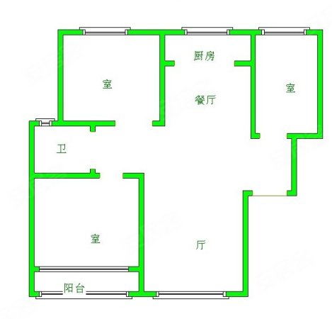 博雅华庭3室2厅1卫97㎡南北42.8万