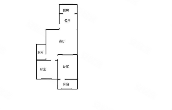 欣都苑2室2厅1卫90㎡南北43.5万