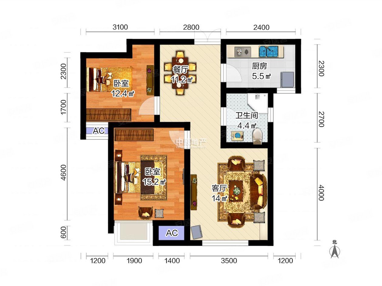 润景家园精装两室83平仅122万错过再无可小议好房必看