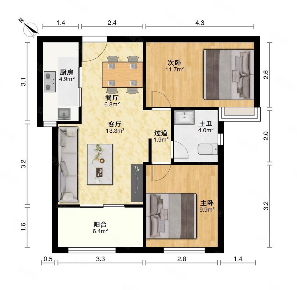 观澜高尔夫精装2房出售,产证满二,图片实拍,随时看房