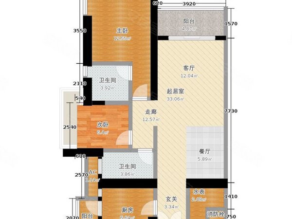 【多图】逸翠湾,黄沙租房,逸翠湾 新净 2室2厅2卫 102平 配套齐全