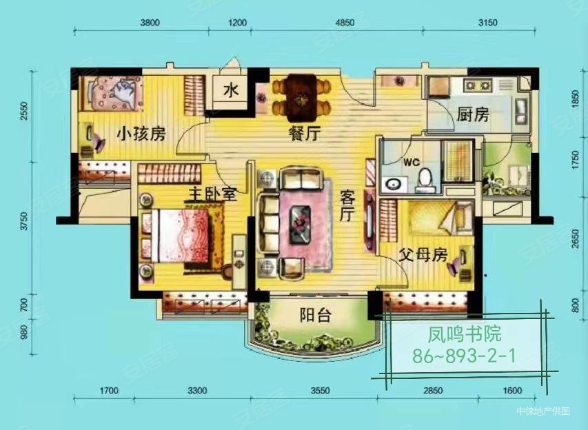 碧桂园山湖城3室2厅1卫87㎡南北40.8万