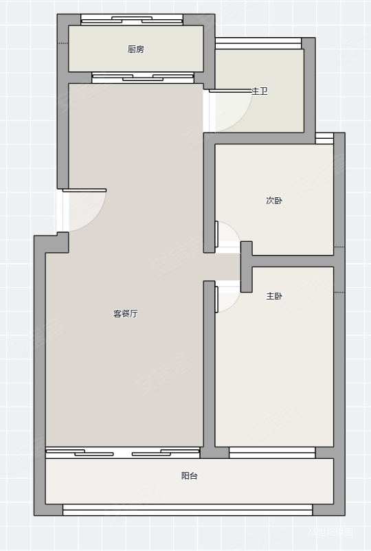 兴沂金梦圆2室2厅1卫101㎡南79万