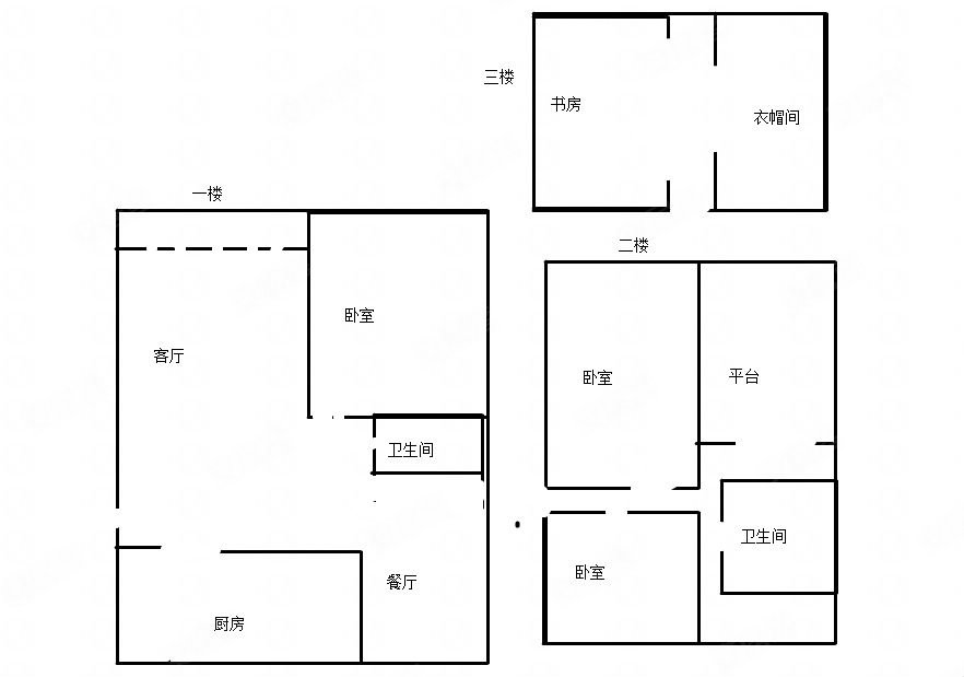 钱江美域3室2厅2卫134.16㎡南北158万