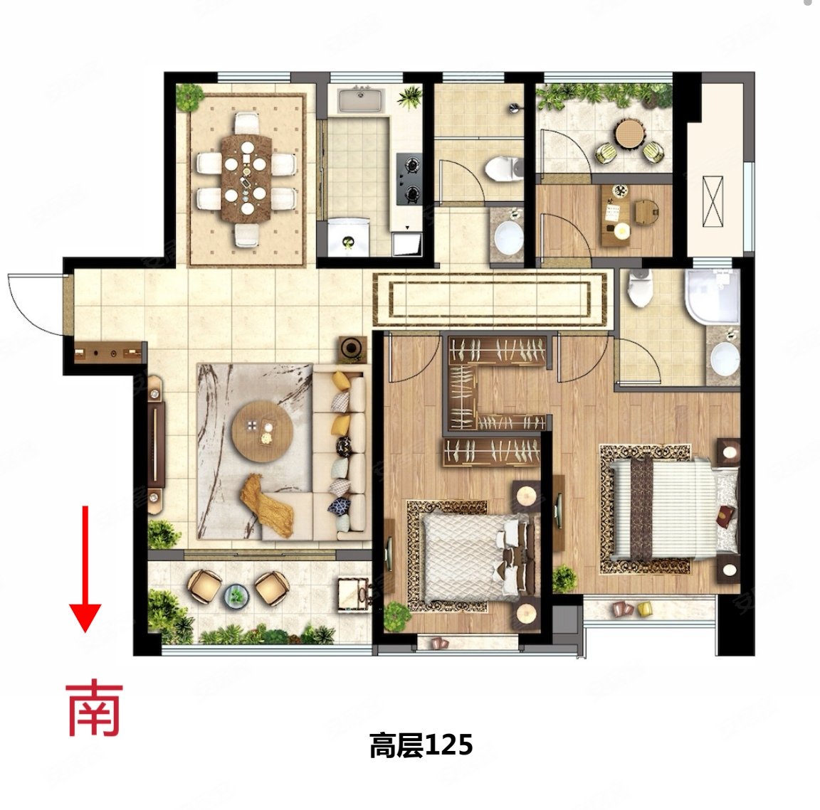 高楼层 河景房 视野采光好 户型好 诚心卖,陆港绿城西安全运村采薇苑