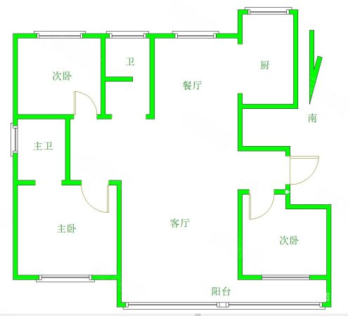 美林睿府3室2厅2卫128㎡南北102万