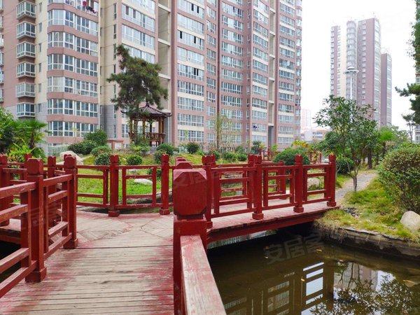 邓州万家园桂花城(商住楼)白河边花园小区装两室两厅家具家电齐全