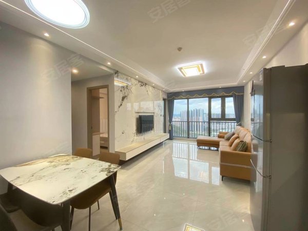 深圳罗湖布心粤海城正规大平层公寓102平大三房出租,拎包入住,看上可