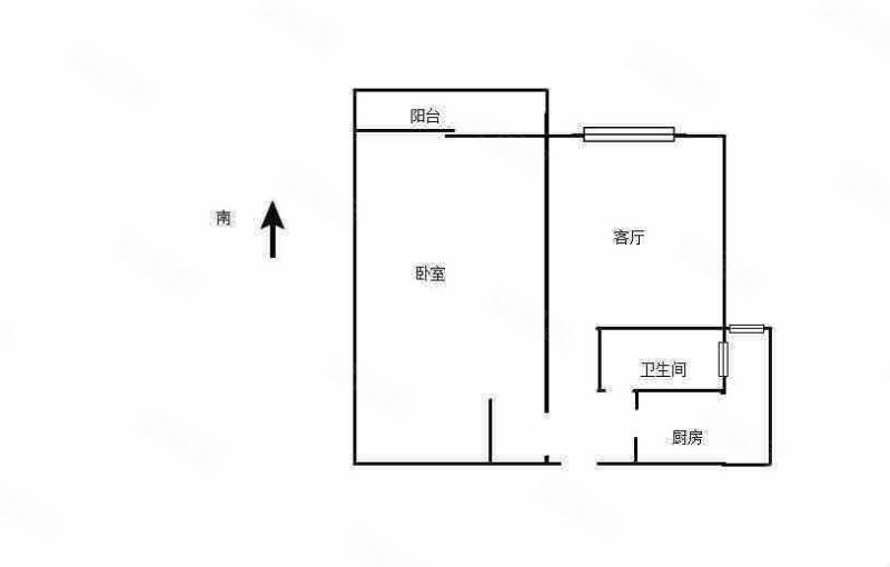 华泾绿苑1室2厅1卫62.65㎡南418万