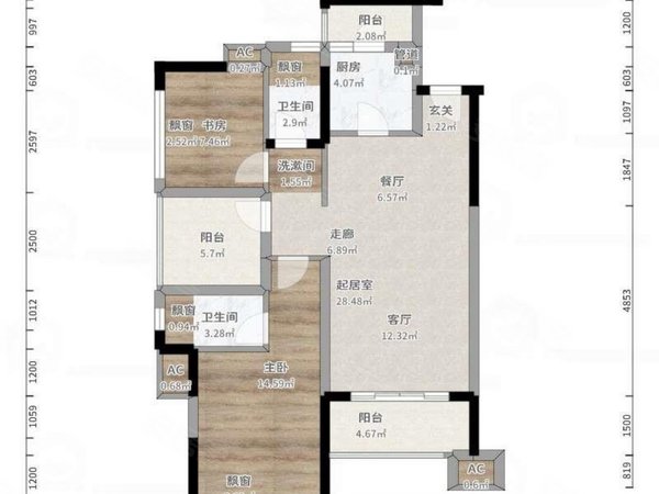 【多图】荣和山水绿城(四期),望州岭租房,荣和山水绿城(四期) 3室2厅2