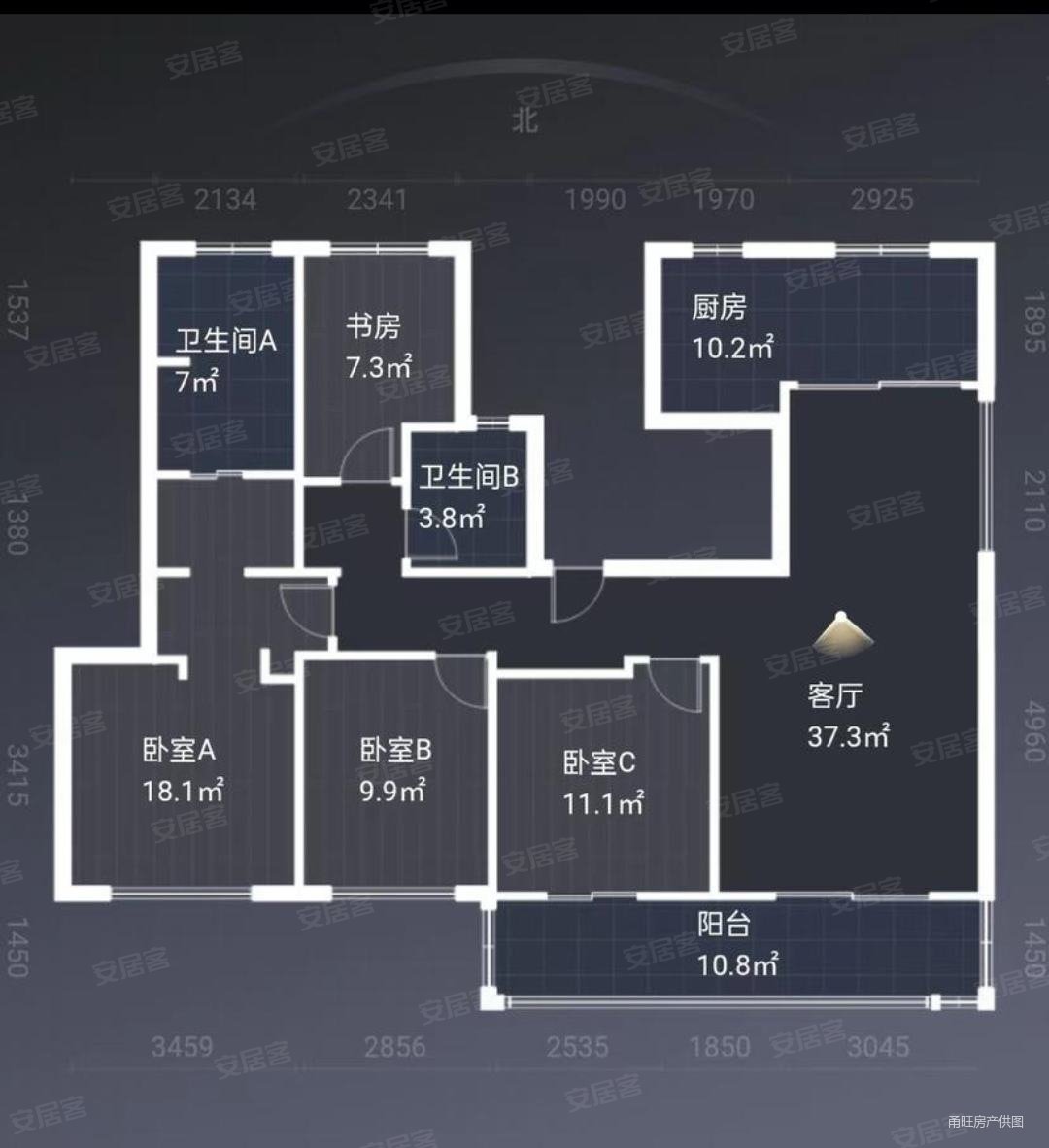 上湖城章(一期)4室2厅2卫138.39㎡南北560万