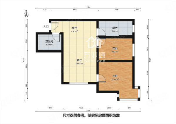 鸿正富贵嘉园2室2厅1卫86㎡东南115万