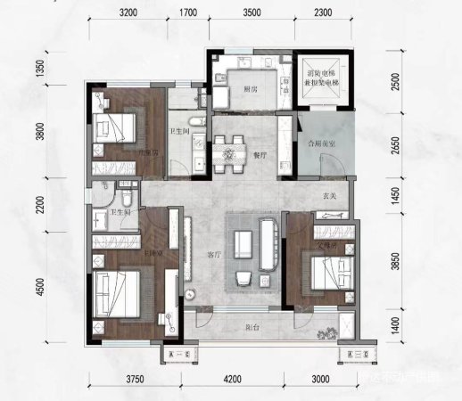 碧桂园御珑府3室2厅2卫128㎡南北106万