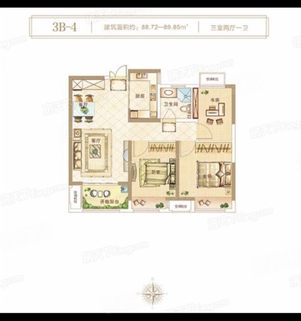 地铁口 中岳俪景湾 南北通透 舒适三房 首付不太多的可关注