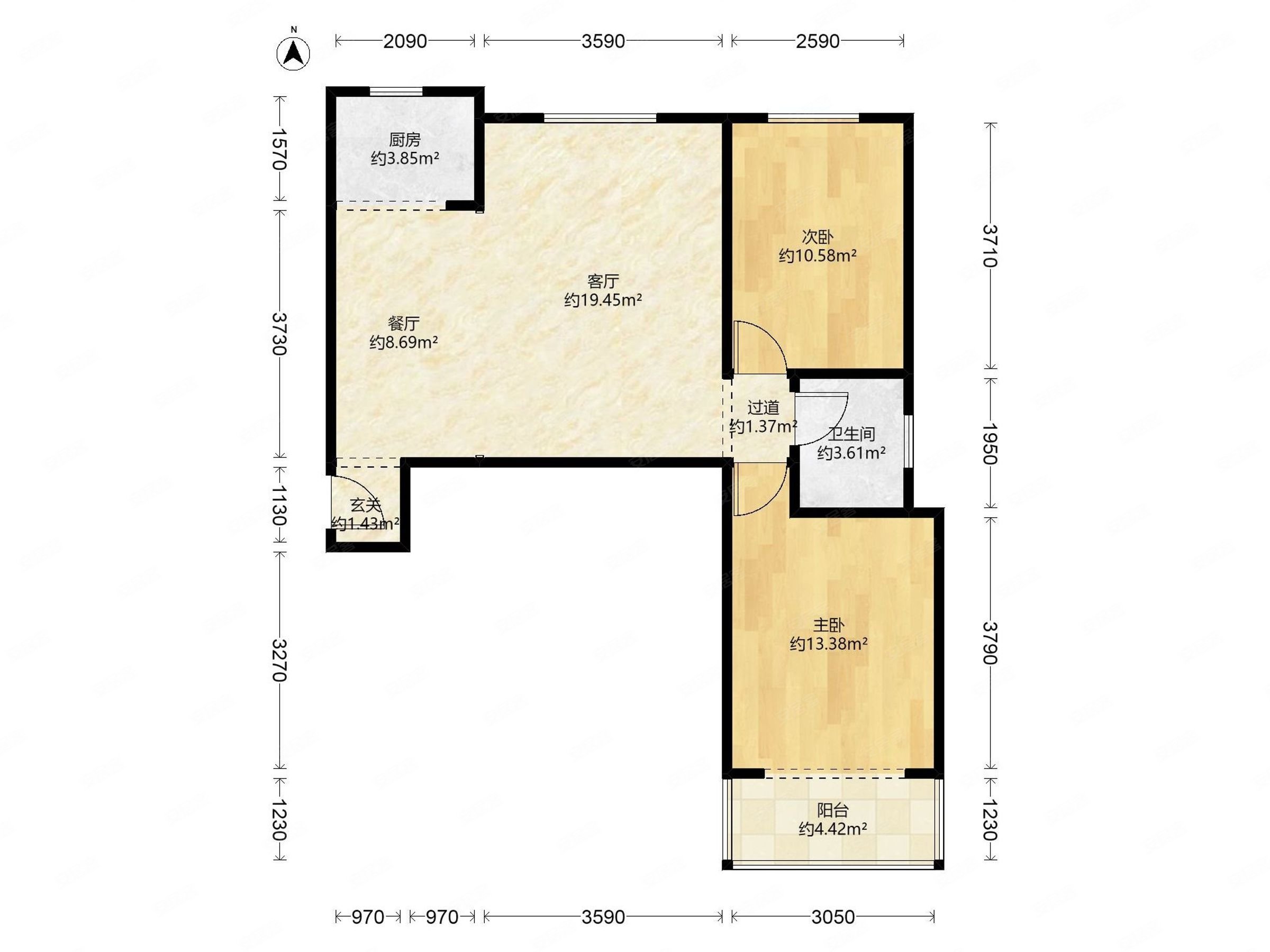 高新容园户型图图片