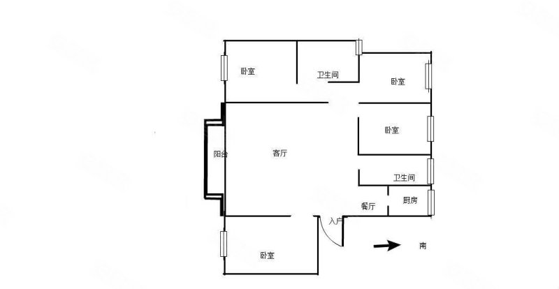 东方今典东方府4室2厅2卫169㎡南北99万