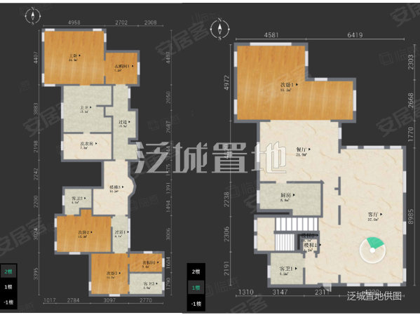 御汤山东区5室2厅4卫373㎡南北1580万