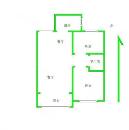 秀兰森活里2室2厅1卫89㎡南北90.5万