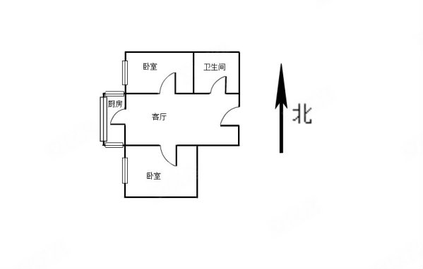 锦绣园1室1厅1卫68.81㎡南50万