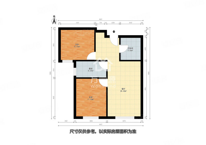 欣然苑2室1厅1卫78.88㎡南59万