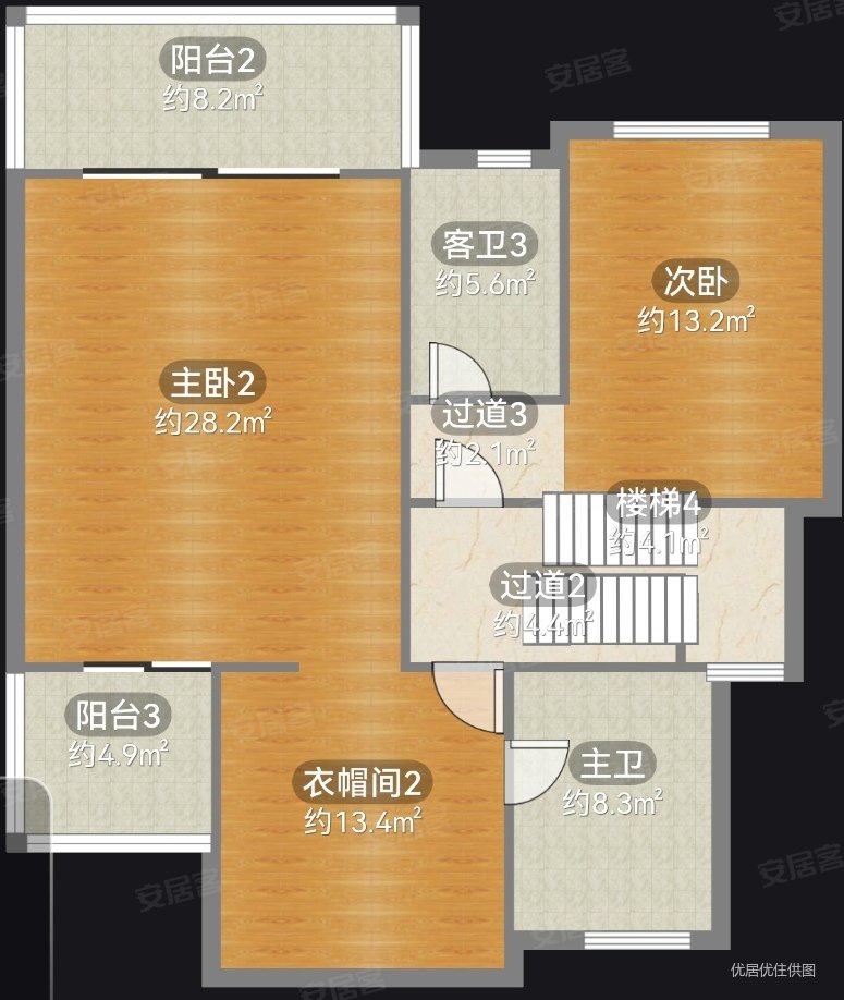 花溪碧桂园白鹭湾5室2厅4卫242.53㎡南北260万