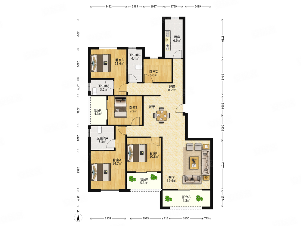 急售降价可谈近地铁莲花首岸边套5房南北通透位置安静