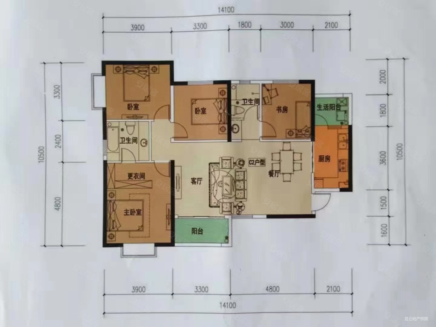 时代俊园140平90万带车位中高楼层南北通透近地铁