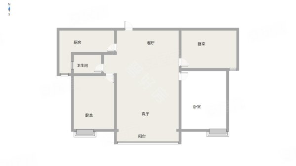 寺河嘉苑(泽州路)3室2厅1卫120㎡南北98万