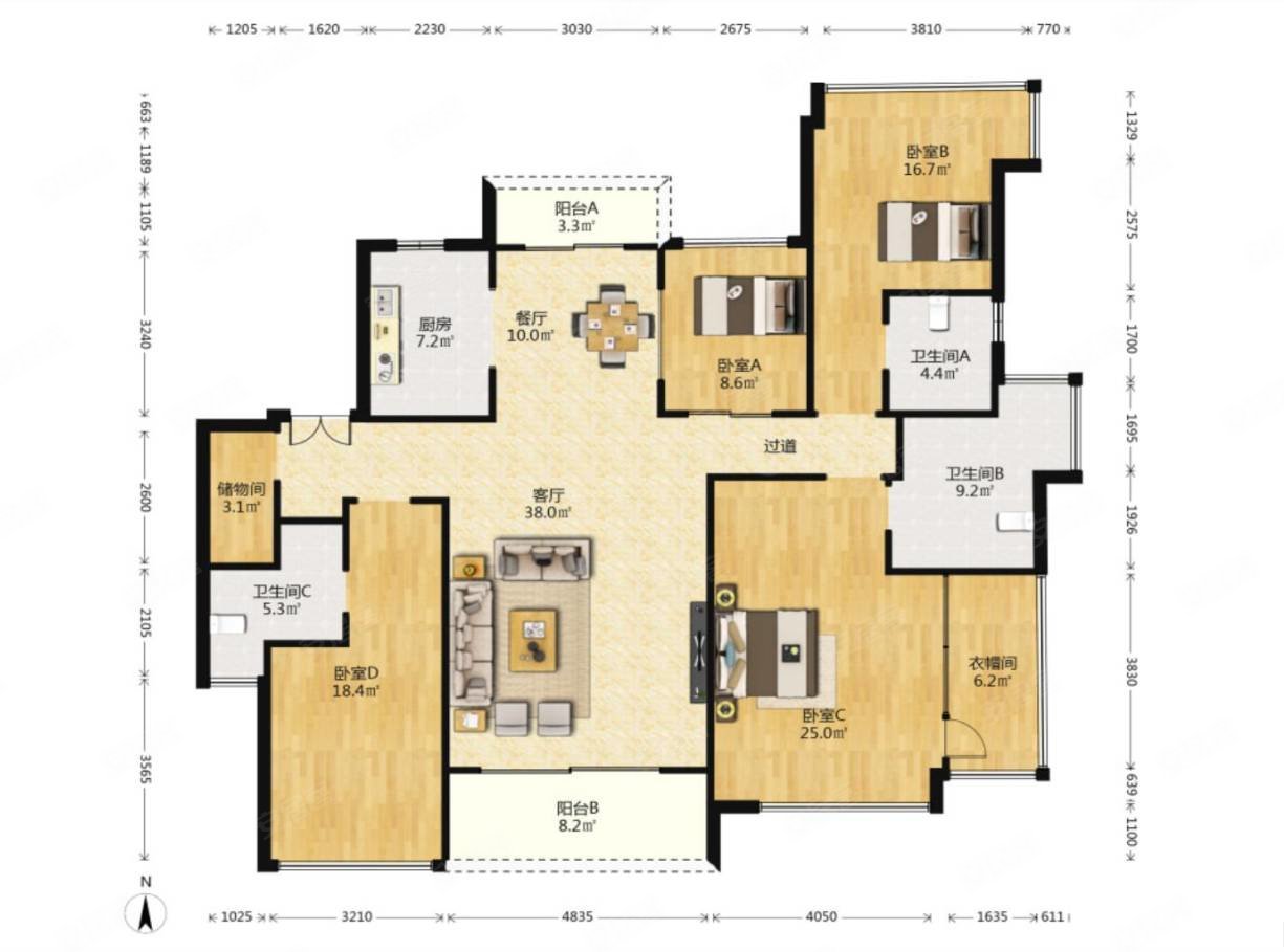 华发山庄品牌大型小区2梯2户另加20万带独立产权车位