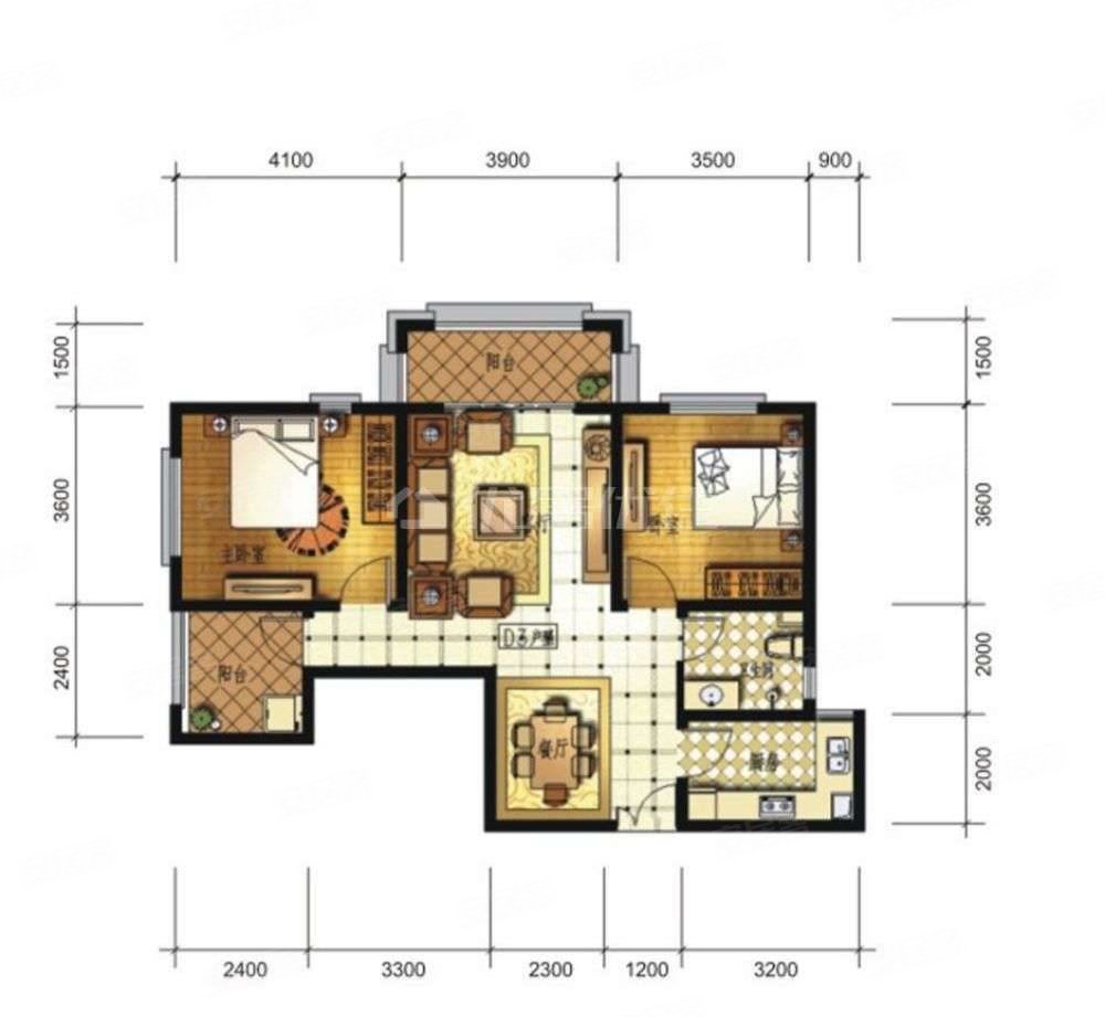 东盟森林两室两厅出售 带装修 拎包入住