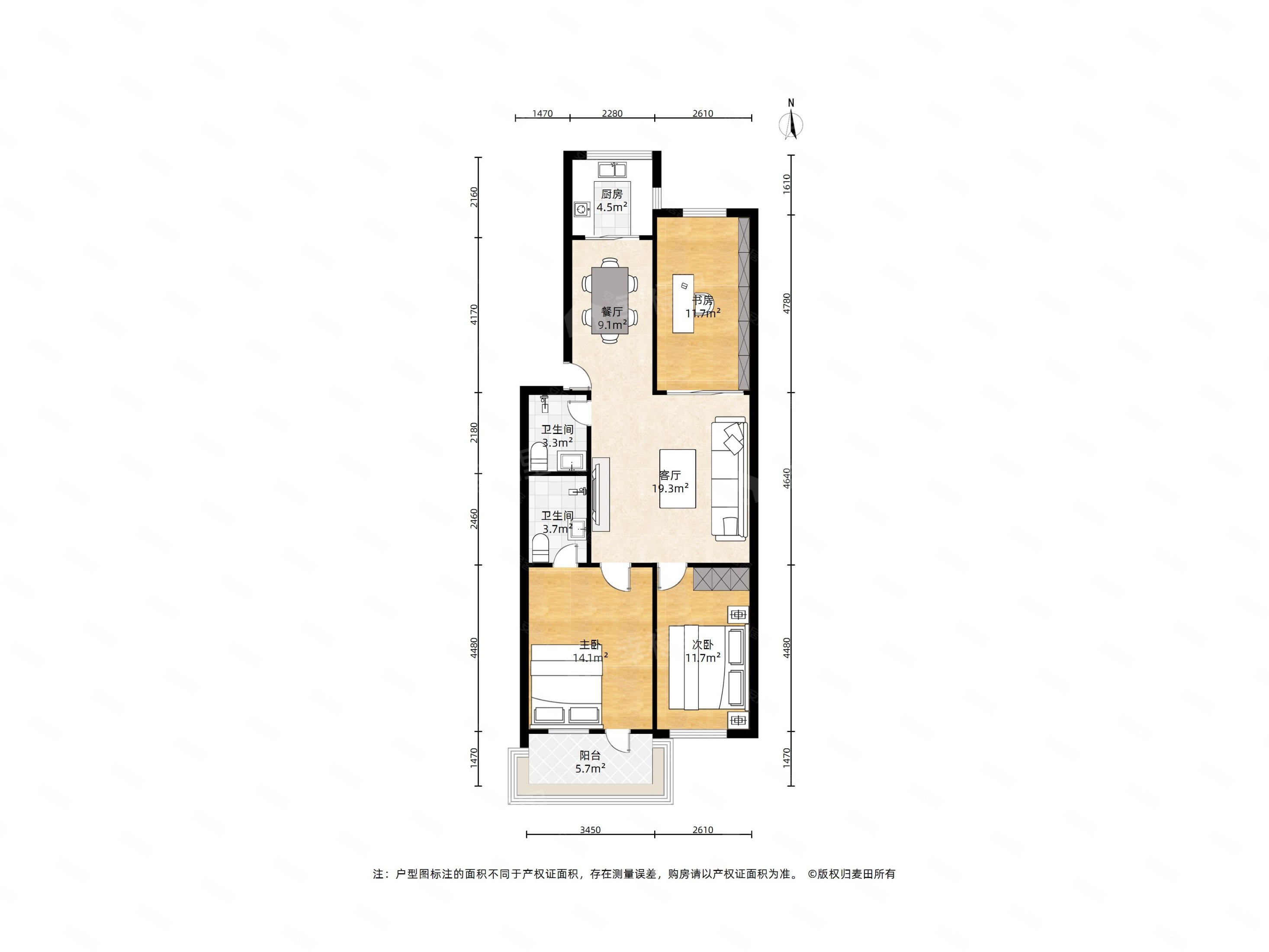 逸园新村 南北通透    框架3房 装修好 上山路