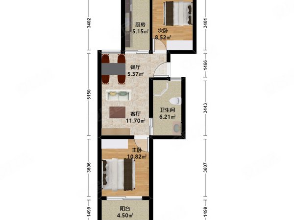 杭州上城丁桥北城枫景园(公寓住宅)北城枫景园(公寓住宅) 2室2厅1卫