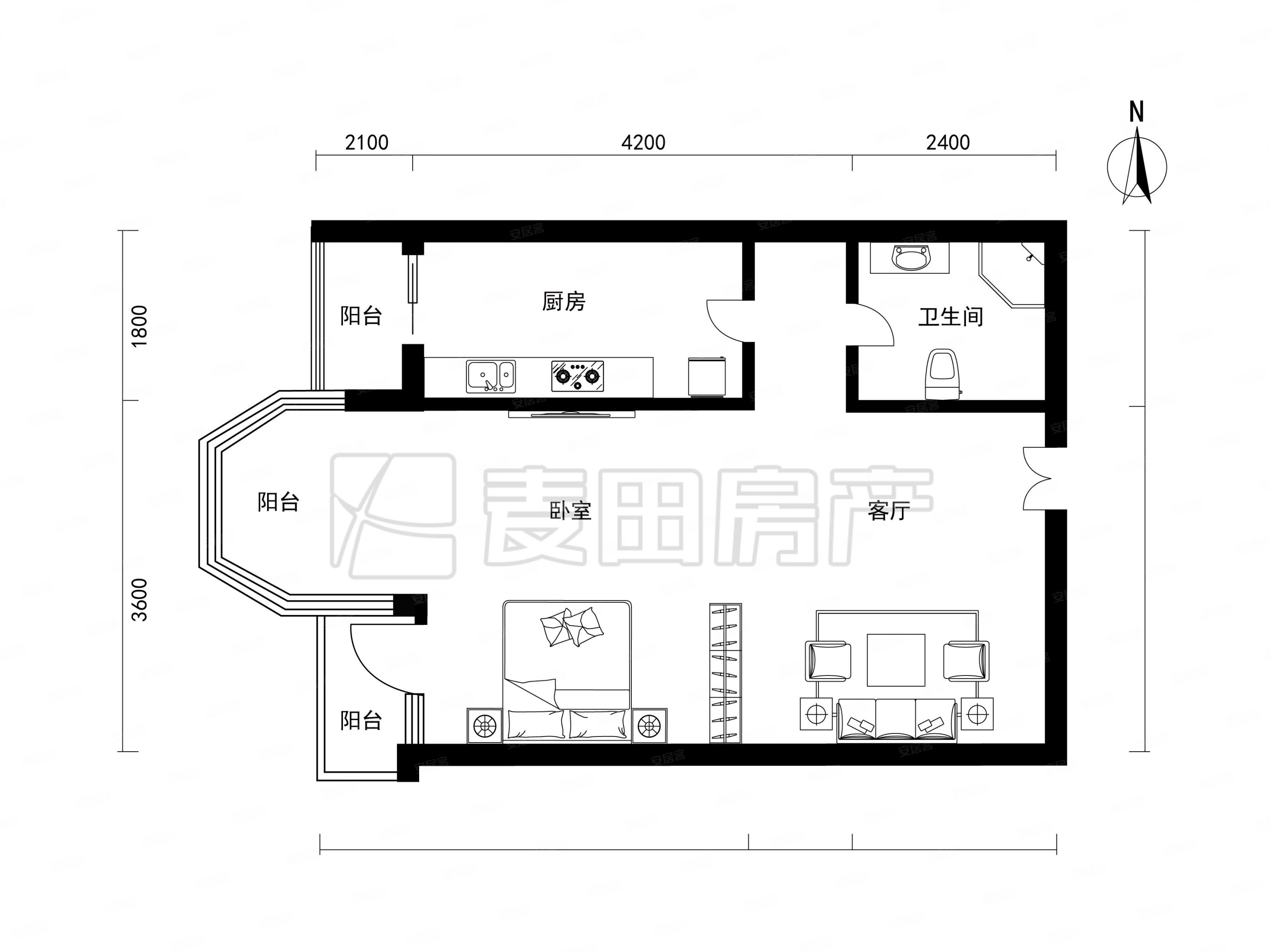 诚意急售~少有户型~不临街~珠江帝景,珠江帝景(e区)房