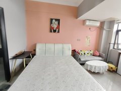 郴州北湖五岭广场万宝国际单身公寓出租，家具家电齐全，拎包入住。出租房源真实图片