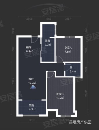 东大街如意佳园3室2厅1卫90㎡南98.8万