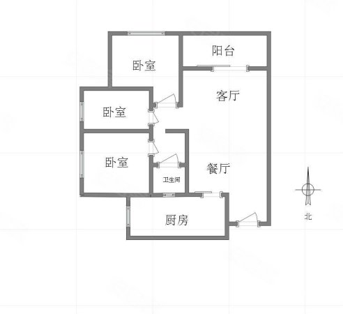 金科中央华府(东区)3室2厅1卫83.33㎡北88万