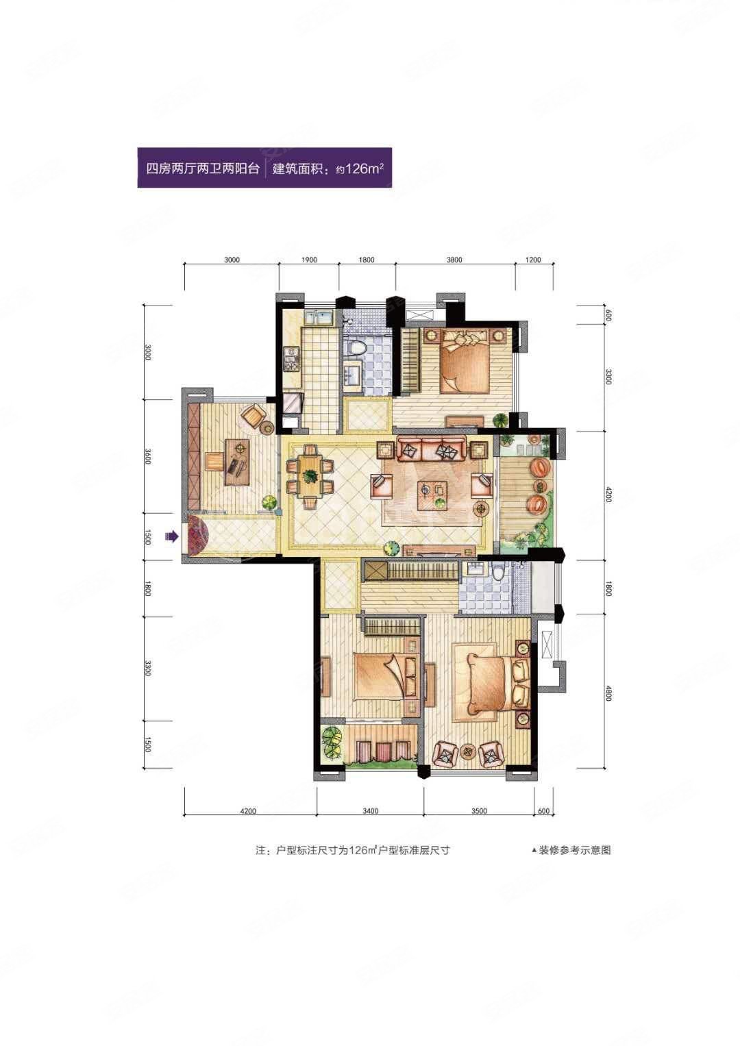 桥头四房155万群升江山城