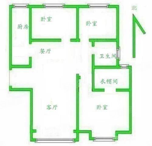 京南一品3室2厅2卫135.02㎡南北205万