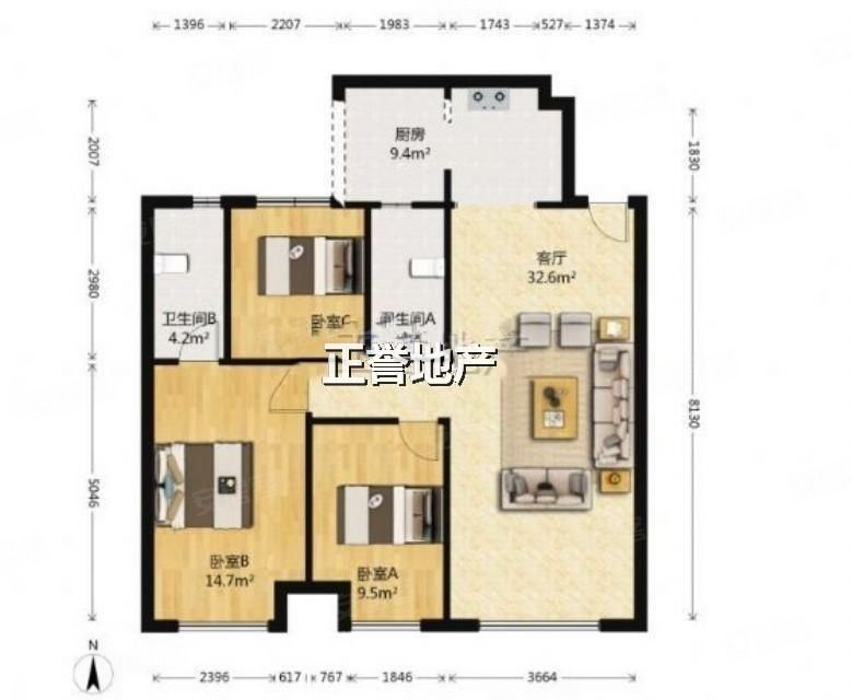 滨江和城板楼楼层好配套齐全套三双卫三居临地铁
